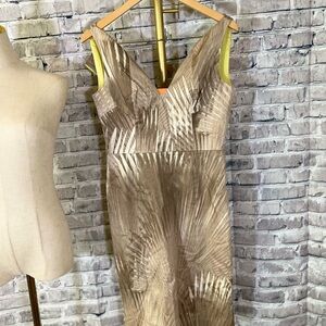 Elie Tahari Brown Midi Dress